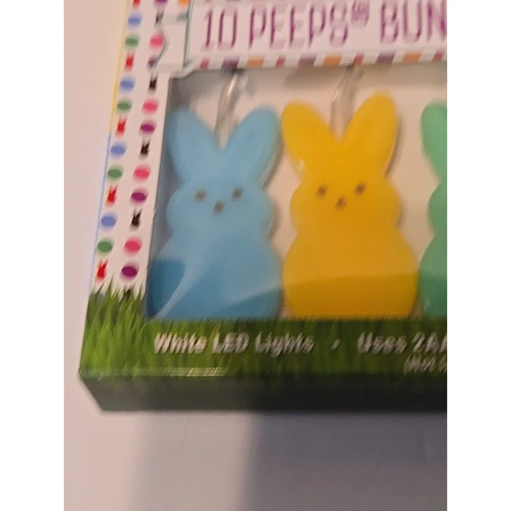 PEEPS Bunny String Lights 10 2